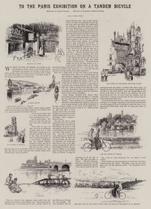 Til Paris-utstillingen på en tandemsykkel